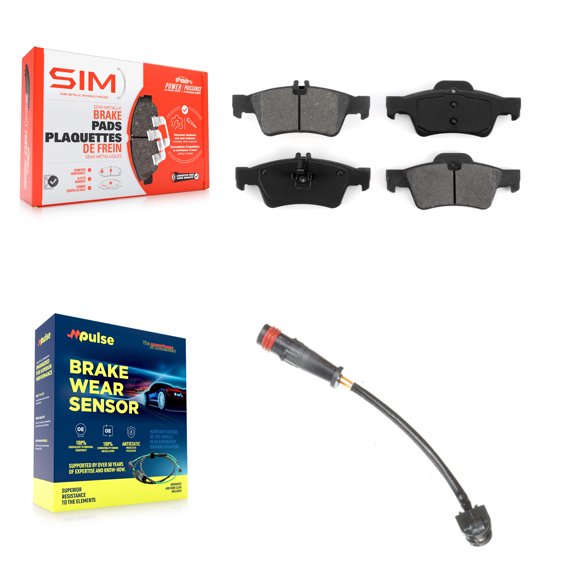 SIM Rear Semi-Metallic Disc Brake Pads and Wear Sensors Kit for Car Mercedes-Benz SL63 AMG SL65 KSW-100561