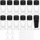 thumbnail image 1 of 12 frascos de tinta de vidrio resistentes de 18 ml (0,61 oz) con tapas de plástico negras, 6 goteros de plástico y 4 embudos para tinta líquida., 1 of 9