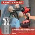 thumbnail image 4 of 25Pcs Screw Extractor Set Hex Head Multi-Spline Easy Out Bolt Extractor Tool, Chrome Molybdenum Alloy Steel Heavy Duty EZ Out Rounded Screw Remover, Cool Gadgets Gifts for Men, 4 of 7