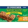 thumbnail image 3 of Nature Valley Crunchy Granola Bars, Peanut Butter, 30 Count, 22.35 oz (15 Pouches), 3 of 11