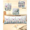 thumbnail image 6 of Spring Floral Body Pillow Cover, Pillowcase Protectors with Zipper, Breathable Decorative Throw Pillow Case Cover, Country Spring Floral Botanical Pillow Shams for Couch Sofa 20x60Inch, 6 of 8