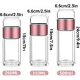 thumbnail image 7 of Tryteavas Glass Infuser, 3-in-1 Double Wall Tea Tumbler with Strainer, Your Portable Brewing Companion, for Blooming & Loose Leaf Tea, 7 of 7