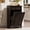 Black, variant on AHB 13 Gallon Tilt Out Kitchen Trash Cabinet with Drawer, Single Trash Can Storage Organizer for Kitchen