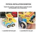 thumbnail image 4 of MeetYTOYS 3D Wooden Puzzle Bulldozer Model Car, Engineering DIY Crafts Christmas Gifts Montessori-Inspired Fine Motor Skill Educational Learning, 4 of 5