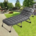thumbnail image 5 of Heavy duty folding bed, camping bed with flip-up mattress (mattress included), portable guest bed, suitable for teenagers, adults, travel, garden, balcony, camping supplies, 5 of 6