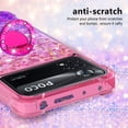 thumbnail image 4 of Slim Phone Case for Xiaomi Poco X4 Pro, Shiny Bling Quicksand Effect TPU Bumper Case with Four Corners Protection Cover for Xiaomi Poco X4 Pro, Pink Purple, 4 of 14