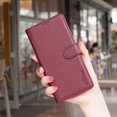 thumbnail image 2 of Compatible With Samsung Galaxy S23 Wallet Case,PU Leather Flip Folding Kickstand,With [RFID Blocking] Card Holder,Magnetic Closure,Shockproof Anti-fall Rugged Phone Case,Red, 2 of 9