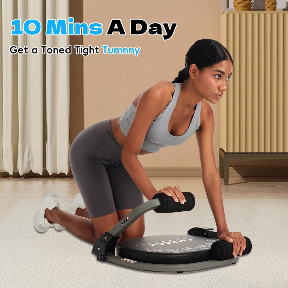 Ab Machine for Home Gym with Resistance Bands, Adjustable Sit Up Exercise Equipment for Core Workout