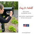 thumbnail image 2 of Discovered Designs - Individual 3D Acrylic Mailbox Number – Self Stick – Long Lasting – Weatherproof – Made in USA (White 4 inch Number 0), 2 of 9