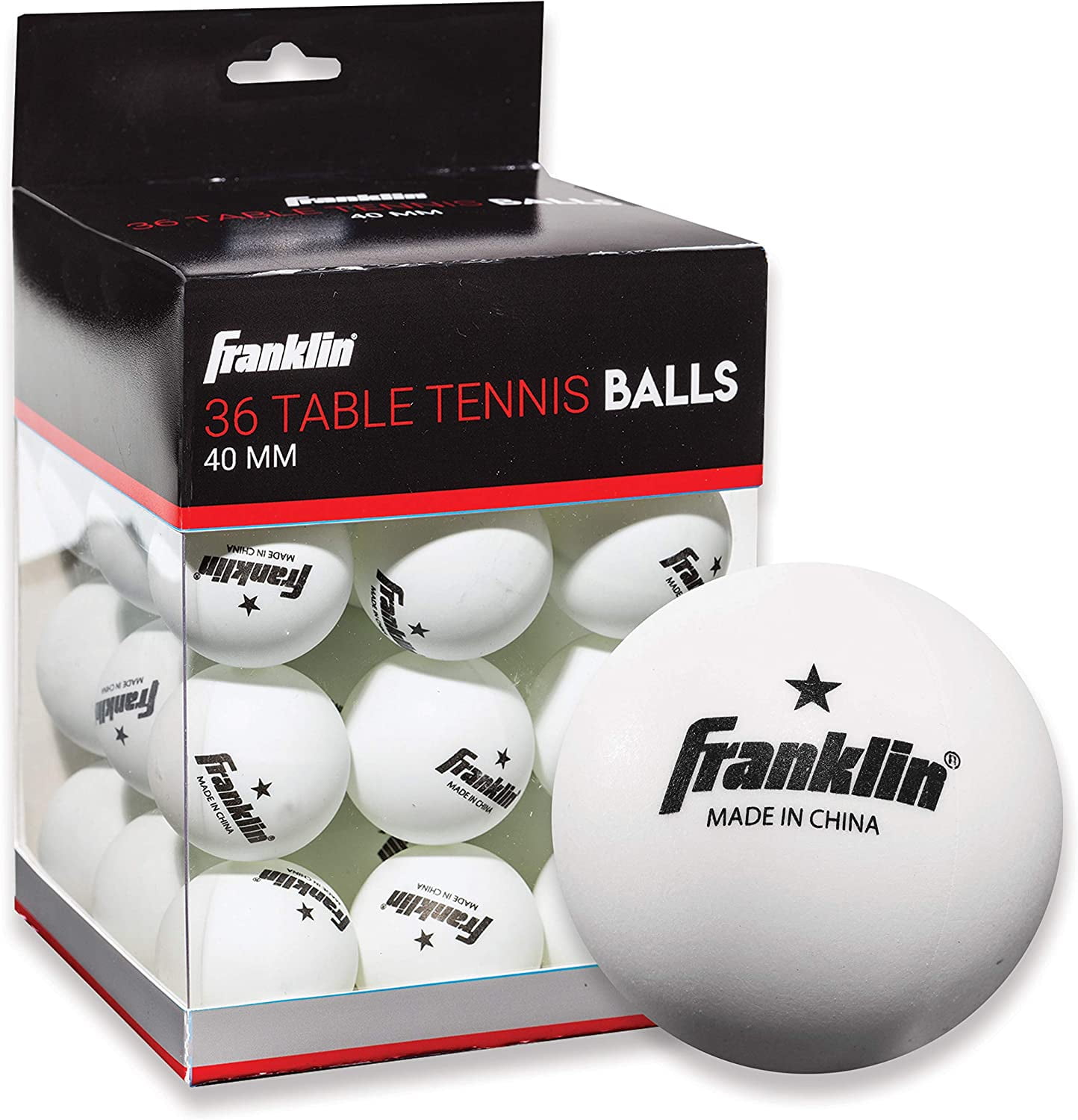 Pack of 6 3-Star PREMIUM 40+mm Table Tennis Balls Official Ball White 