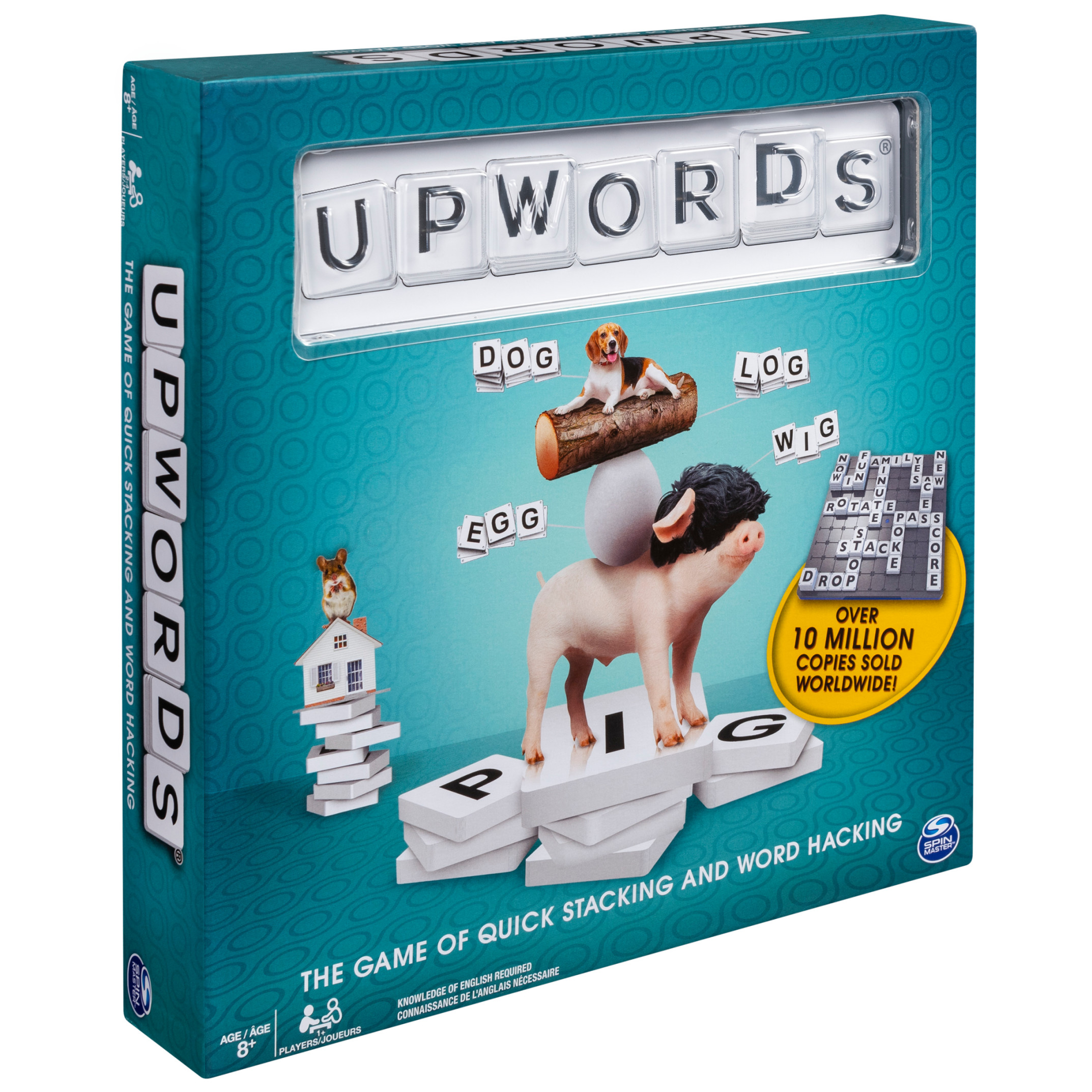 Spin Master Games, Upwords, The Quick Stacking Word Games, for Ages 8+