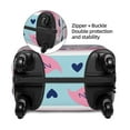 thumbnail image 4 of Haiem Pink Striped Flamingo Luggage Cover Printed Suitcase Covers for Luggage Elastic Washable Suitcase Protector Fits 18-32 Inch Luggage-Large, 4 of 9