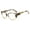 Yellow, variant on Women 2-tone bold marble print reading glasses - Spring Hinge Clear Lens Reader +2.25