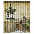 thumbnail image 1 of ABPHQTO Great Italian Landmarks Series Cortina de ducha de poliéster impermeable y ganchos 150x180 cm, 1 of 1