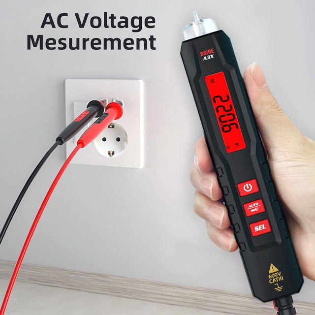Multimètres, Testeur Portable de Température de Continuité Ncv Écran Bicolore Résistance Voltmètre Pouce Écran Bicolore Diode Continuité Température Type Testeur Portable 1.9 Pouce Bicolore Adben Qisuo