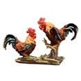 thumbnail image 4 of Figurita de pollo, escultura de gallo, decoración decorativa de resina Feng Shui, estatua de Animal para fiesta, vacaciones, adornos de escritorio, Estilo A, 4 of 8