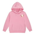 thumbnail image 4 of YuYuBao Toddler Girls Outfits Sets Valentine's Day Solid Color Long Sleeve Hoodie And Sweatpants Childrens Two Piece Sets, 4 of 4