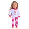 thumbnail image 4 of Pijama y camisón de muñeca de 15 estilos, patrón lindo, ajuste de muñeca americana de 18 pulgadas y muñeca nacida de 43Cm, accesorios de generación, juguete para niña, 4 of 4