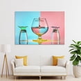 thumbnail image 4 of Three Glasses Canvas Art Poster And Wall Art Picture Print Modern Family Bedroom Decor Posters,Unframe-style,12x18inch(30x45cm), 4 of 8
