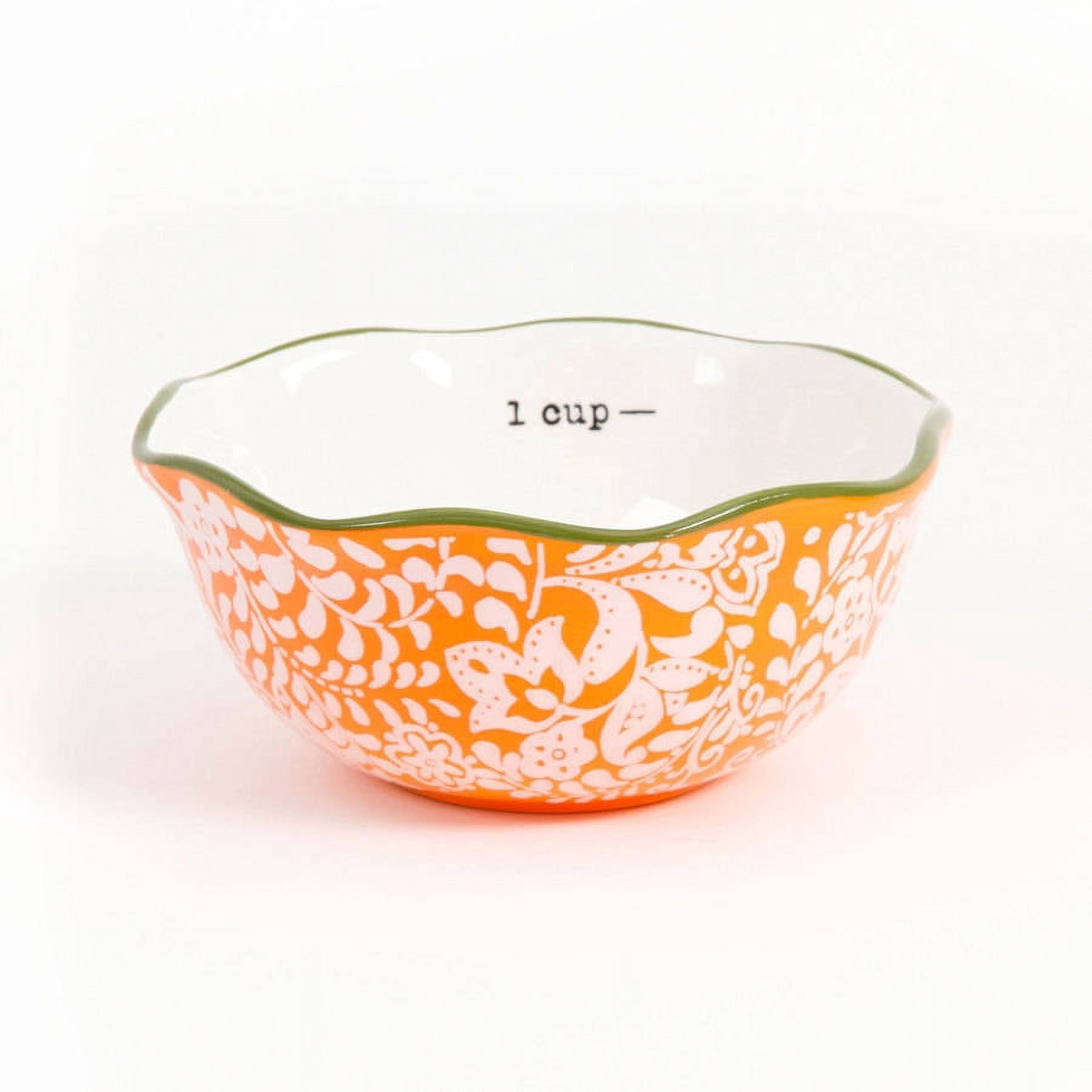The Pioneer Woman Flea Market 5-Piece Ceramic Prep Set, Measuring Bowls & Cup