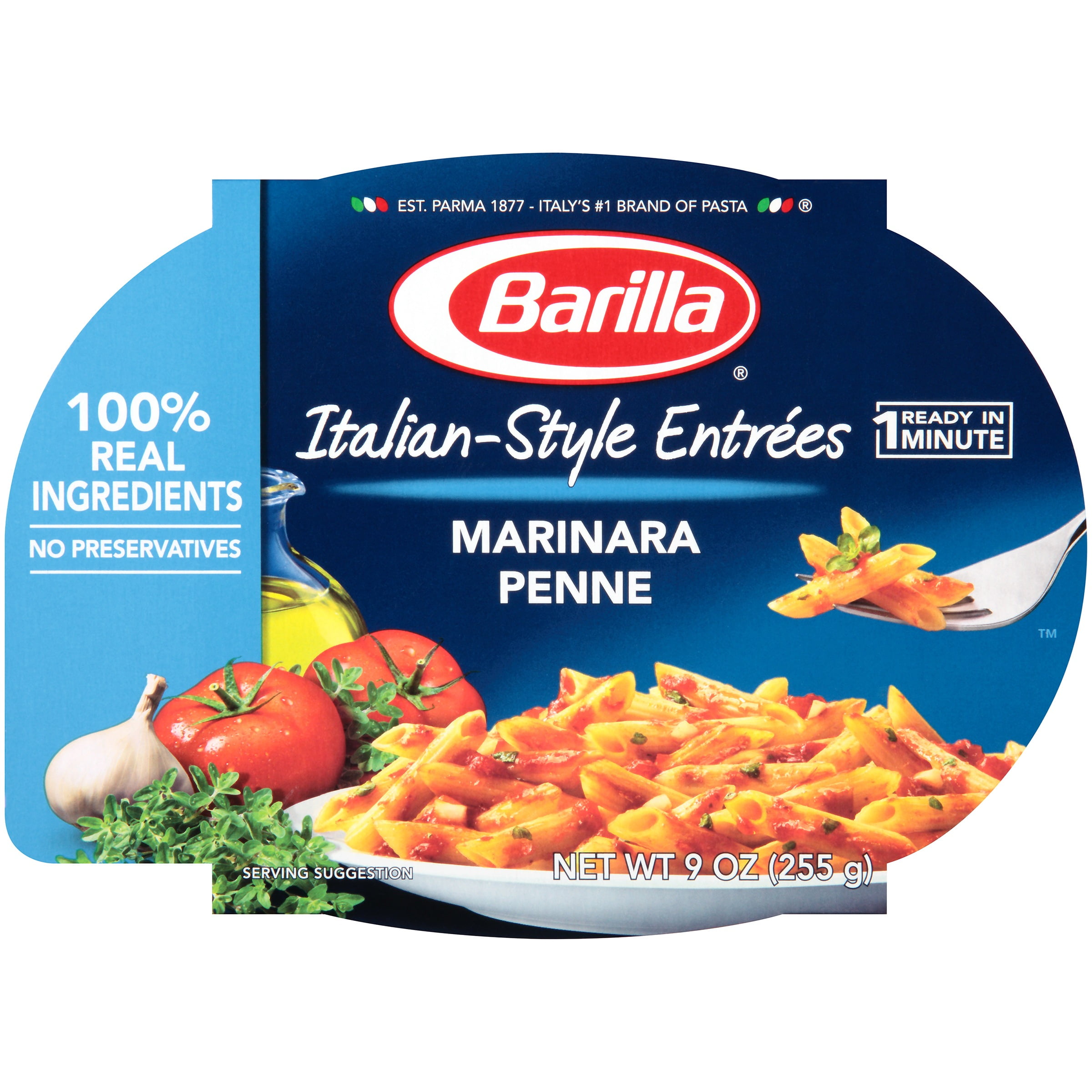 Barilla Mezze Penne Pasta with Traditional Marinara Sauce, 9 oz by Barilla America, Inc
