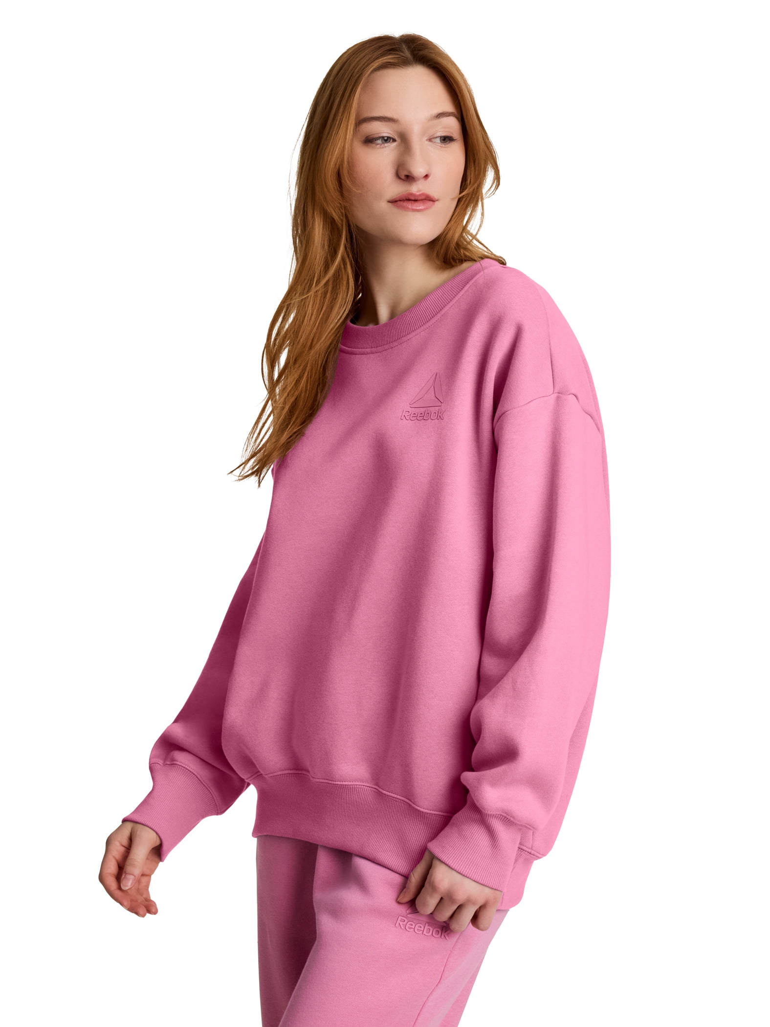 Reebok Women's and Women's Plus Weekender Oversized Crewneck, Sizes XS-4X