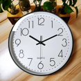 thumbnail image 5 of 12 Inch Clock Clock Wall Clock Factory Wholesale Quartz Clock Modern Simple Plastic Living Room Digital Clock Home Decor, 5 of 5
