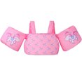 thumbnail image 1 of Chaleco salvavidas para niños pequeños, chaleco salvavidas para niños con correa para el hombro, chaqueta flotadora para bebés, chaleco de entrenamiento para natación, rosa, 1 of 4