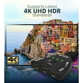 thumbnail image 3 of Fosmon 3-Port 4K HDMI Switch, 3x1 Switcher Support Ultra HD, HDCP, 4K HDMI Splitter Hub Compatible with Apple TV 4K PS5 Xbox Roku Fire TV Stick HDTV Chromecast, 3 of 8