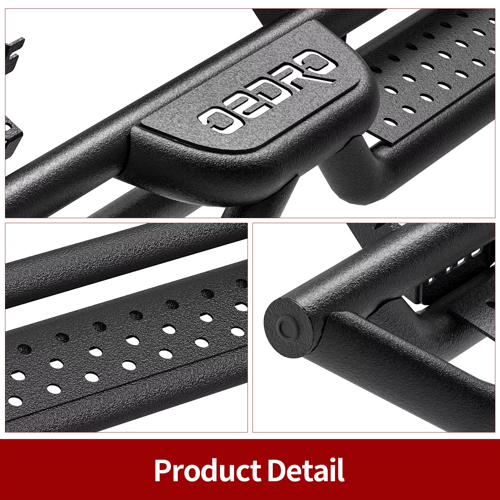 RVNI 6 inch Running Boards compatible with 2019 2020 2021 2022 2023 2024 2025 Silverado / GMC Sierra 1500 Crew Cab Bolt-on Side Step Nerf Bars (Excl. 2019 1500 LD/Limited)