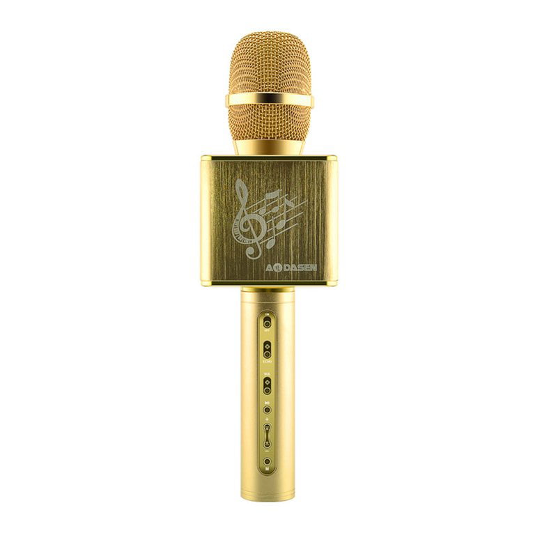 LEGO Accessory Black Utensil Microphone with Metallic Gold Top 