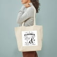 thumbnail image 3 of CafePress - Teachers Open Minds Tote Bag - Unisex Canvas Tote Bag, Beige, 1-Piece, 3 of 7