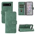 thumbnail image 1 of Case for Google Pixel 7 Pro Wallet Case with Card Slots Holder Magnetic Clasp Cover, Luxury PU Leather Skin-Friendly Wrist Strap Handbag Kickstand Soft Silicone Shockproof Protective Case, Green, 1 of 7