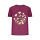 thumbnail image 5 of Blusas de Verano de las Mujeres Flor Impresa Cuello Redondo Manga Corta Superior, Verano Superior de las Mujeres, 5 of 6