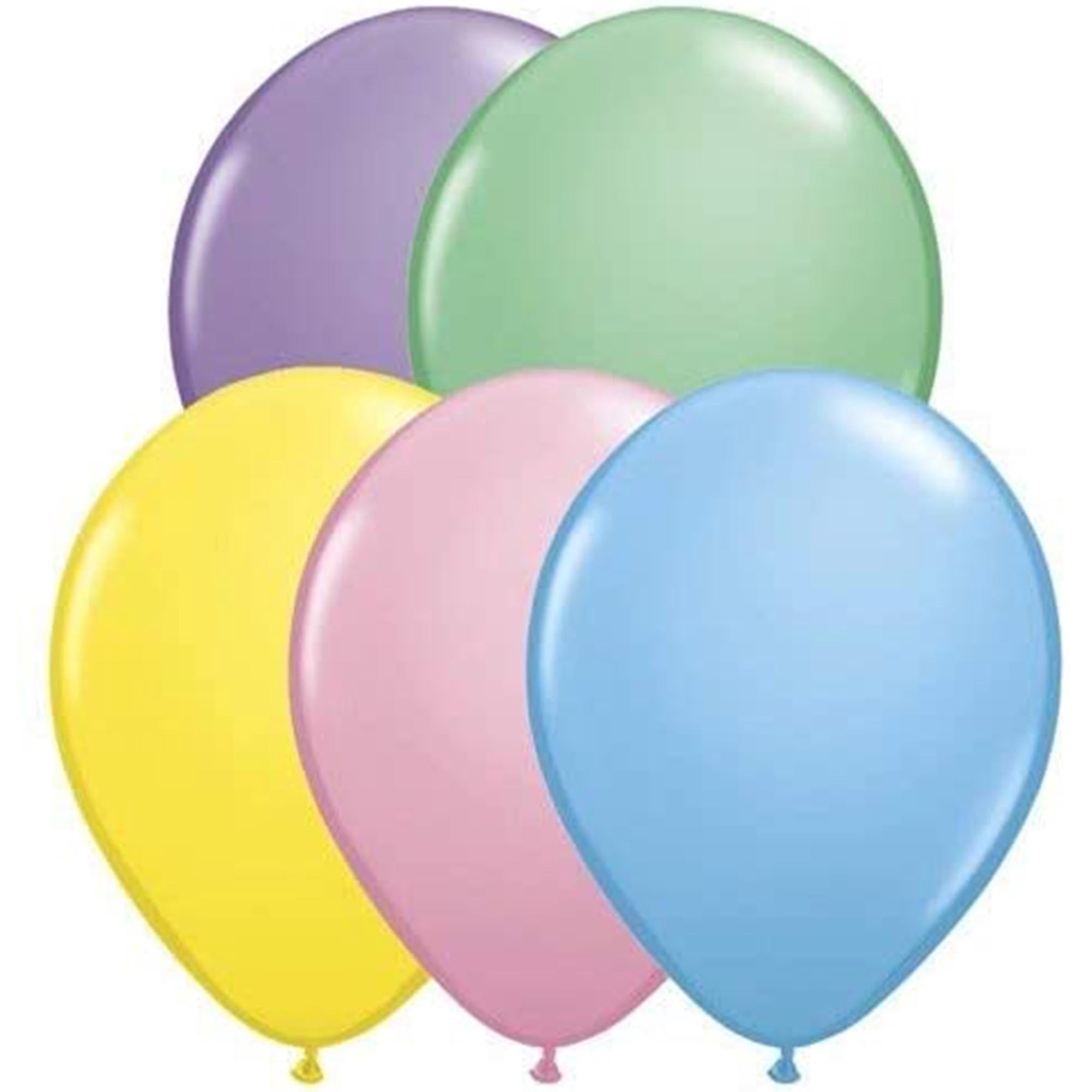Burton & Burton 11" Pastel Asst Qualatex Balloons, Pack/100