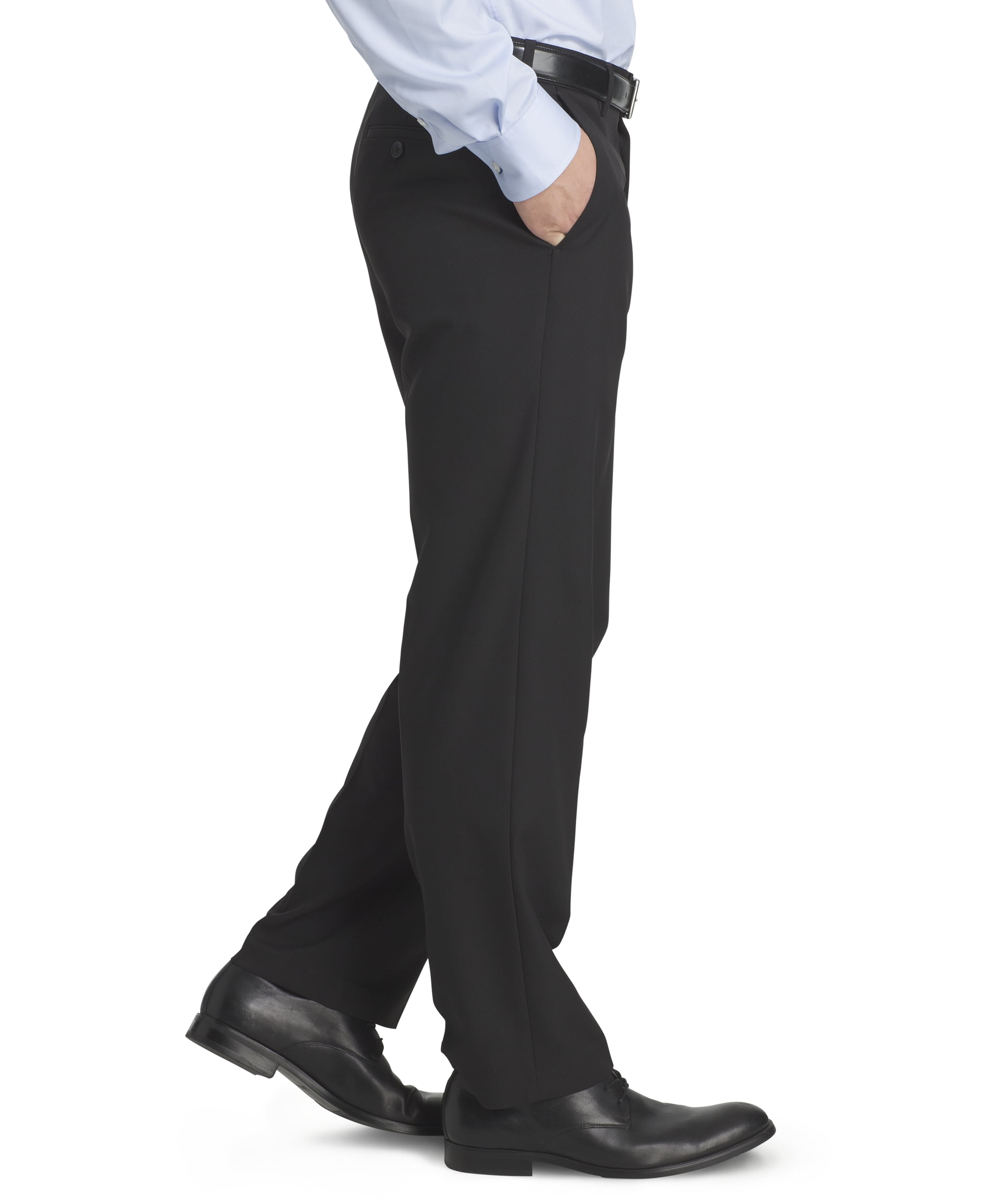 Buy Arrow Men Dark Grey Mid Rise Flat Front Striped Formal Trousers -  NNNOW.com