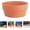Red 6", variant on 5 Inch Breathable Shallow Clay Style Flower Pot with Drainage Hole, Imitation Terracotta Nursery Planter, Durable Indoor Outdoor Garden Pot for Succulent, Herb, Small Flower and Decoration
