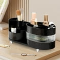 thumbnail image 7 of Niulife 360 Rotating Makeup Organizer for Vanity Large Capacity Cosmetic Storage Case,Dresser Make Up Organizer Holder for Bedroom Bathroom and Countertop,3 Tiers Brown, 7 of 7