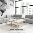 thumbnail image 4 of Assemble Modular Lounge Ottoman in Fog Fabric, 4 of 8