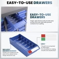 thumbnail image 5 of 40 Drawer Parts Cabinet, Heavy Duty Hardware Organizer with Dividers & Label Slots, Anti-Rust Drawer Bins for Workshop Garage Office Small Parts Storage, 5 of 7