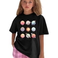 thumbnail image 2 of WEIGFI Toddler Boys Girls T-Shirts Planet Graphic Print Long Sleeve Casual Solar System Crew Neck Funny Holiday Top,Black,12-13 Years, 2 of 4