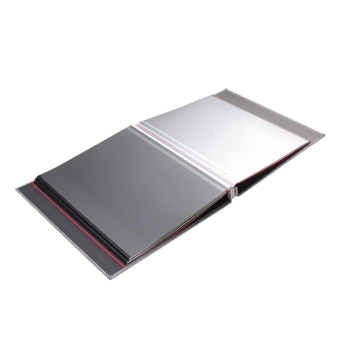 Worgeous Grey Felt Photo Album for Decor 40 Pages Large Capacity 16 Inch Stylish Vintage Design Scrapbook