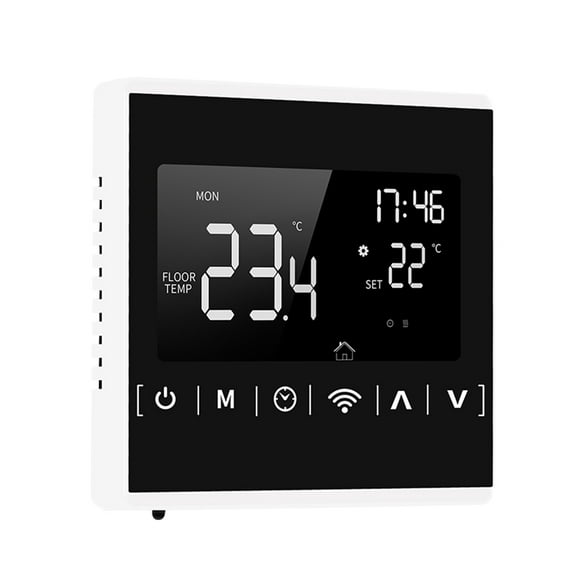MEIH 85- Wi-Fi Smart Thermostat Hebdomadaire Programmable Thermostat APP Control Rétro-Éclairage LCD Chauffage au Sol Électrique Contrôleur de Température Protection contre la Surchauffe - Fonction de Gel °C / °F Commutable