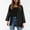 Black, variant on Dasayo Fall Ladies Tops and Blouses Brown Long Sleeve Open Front Pocket Solid Cardigans Womens Blouse S