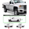 thumbnail image 2 of APS Running Boards 6 inches Compatible with Chevy Silverado GMC Sierra 1500 2500 1999-2013 Regular Cab & 2500HD 3500 2001-2014 (Exclude CK Classic) (Nerf Bars Side Steps Side Bars), 2 of 6