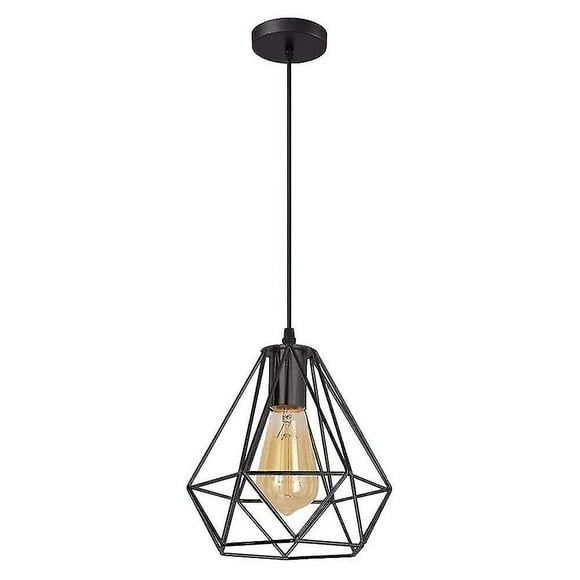 E27 Chandelier Lampshade, Metal Chandelier, Dining Room Ceiling Chandelier, Bar, Bedroom, Without Bulb, Black