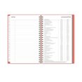 thumbnail image 3 of 2024 Weekly Monthly Planner, 5x8, Blue Sky, Solid Coral, 3 of 10