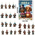 thumbnail image 2 of Fiudx Calendario de Adviento de Navidad 2024, Diseño Festivo de Cuenta Regresiva, Figuras de Perros Únicas, Divertida Actividad Familiar, Decoración Navideña, Regalo Perfecto para Seres Queridos, 24, 2 of 7