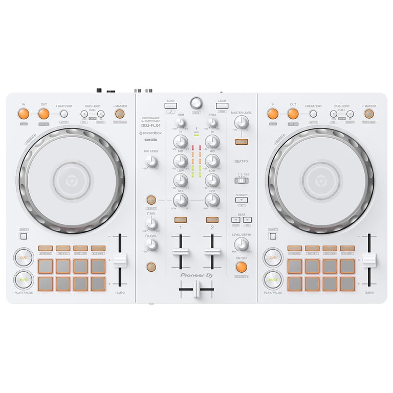 Pioneer DJ DDJ-FLX4 2-Channel DJ Controller - White Bundle with