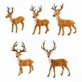 thumbnail image 4 of 15/20/25/30/35cm Simulation Plush Reindeer Standing Christmas Sika Deer Xmas Elk Dolls Holiday Reindeer Figures Lifelike, 4 of 10